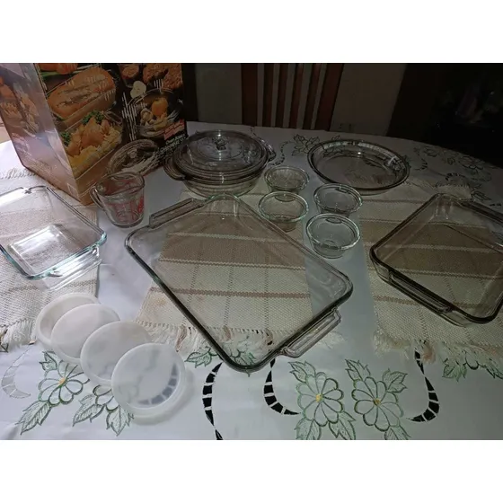 Juego De Reflectarios De Vidrio De 15 Piezas. Anchor Hocking