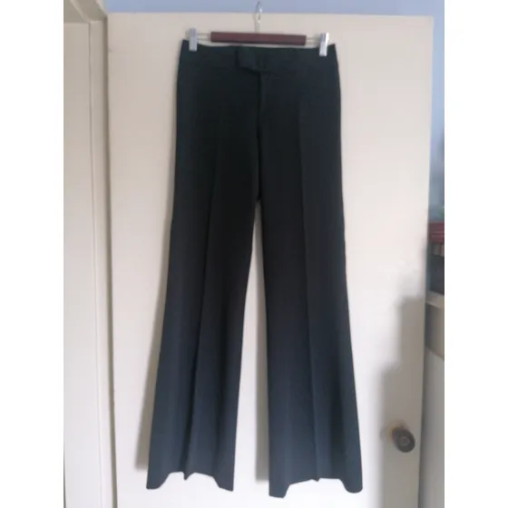 Pantalón Negro Zara Woman Clásico Mujer Adulto