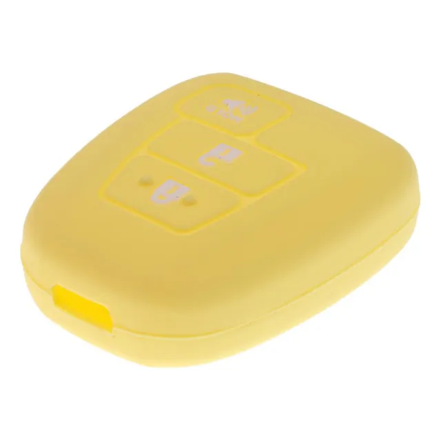 Ch Caja De Silicona Cubierta De Clave De 3 Botón De Amarillo