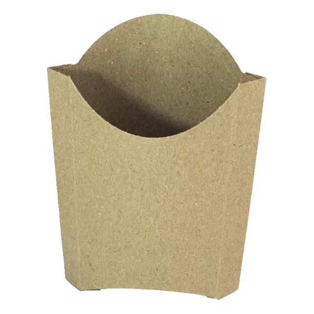 Estuche Papa Frita Descartable Carton Cartulina Grande X50