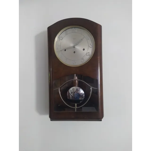 Reloj De Pared Pendulo Antiguo Alemán Usado 100% Operativo