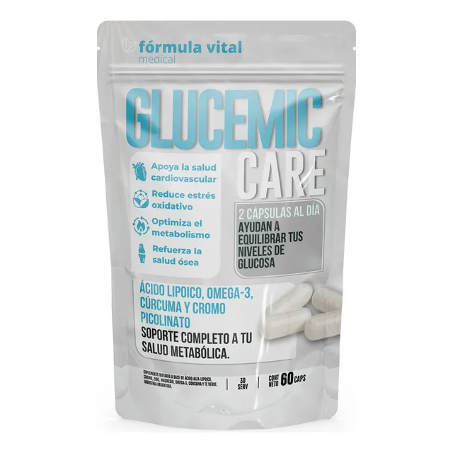 Fórmula Vital Glucemic Care | 60 Caps Metabólicas Diabet Cc