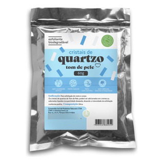 Esfoliante Cristais De Quartzo Tom De Pele 60g Rosto E Corpo Esfoliante Cristais De Quartzo Tom De Pele 60g Rosto E Corpo