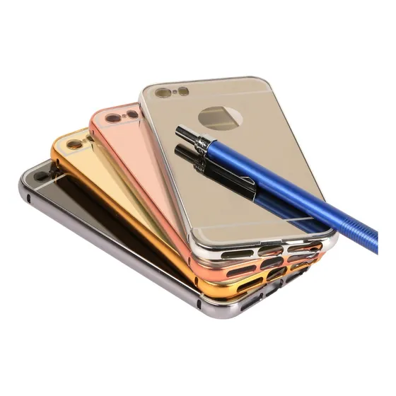 Estuche Espejados Aluminio Compatible iPhone 8 7 6 6 Plus 5