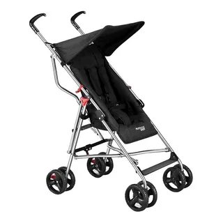 Carrinho Estilo Guarda Chuva Multikids Baby Pocket Preto Com Chassi De Cor Prateado Carrinho Estilo Guarda Chuva Multikids Baby Pocket Preto Com Chassi De Cor Prateado