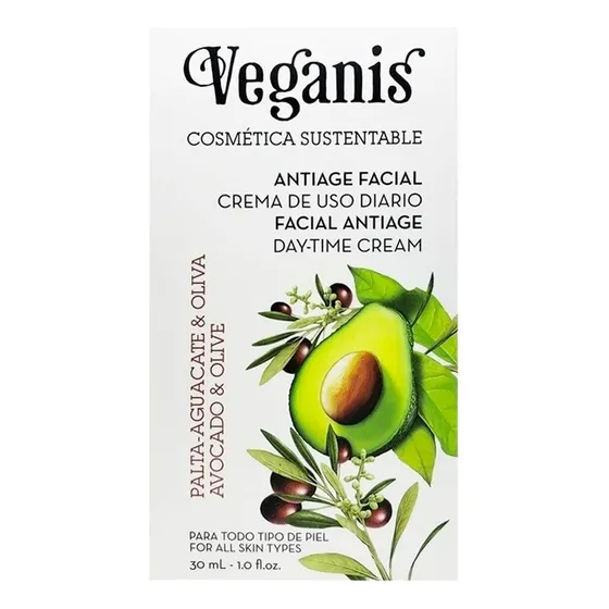 Crema De Día Veganis Detox Palta Y Oliva 30ml
