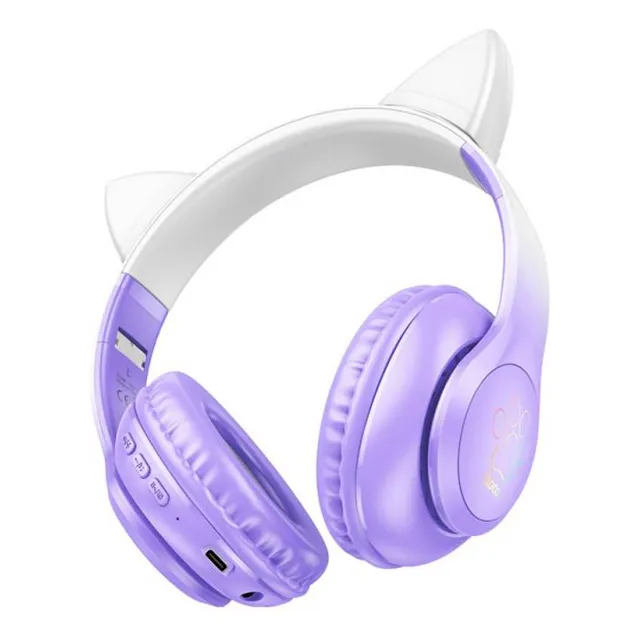 Audífonos Inalámbricos Hoco W42 Cat Morado