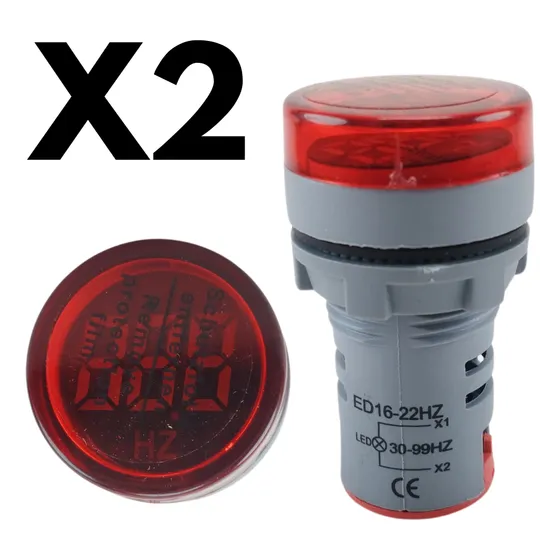 Luz Piloto De Frecuencia Rojo 30-99 Hz