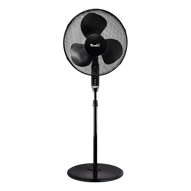 Ventilador de Pie Kendal 16 pulgadas con Control Remoto, Oscilación y Altura Ajustable