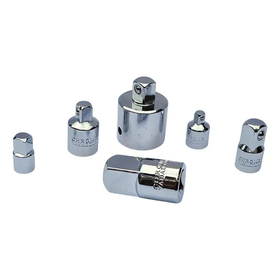Kit Adaptador De Soquete Macho E Fêmea Manual 6pç Aço