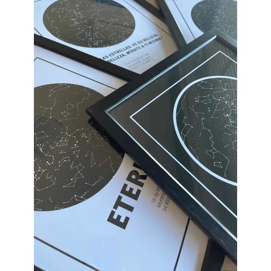 Mapa Estelar De Estrellas Y Constelaciones Regalo Original