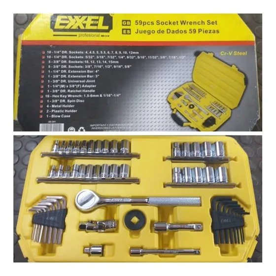 Juego Dados Exxel 59 Piezas