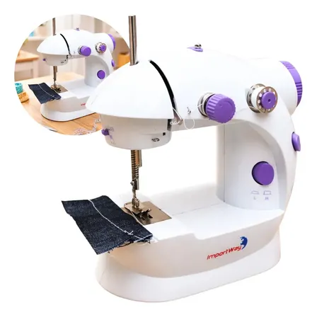 Mini Máquina Costura Portátil Iwmc-507 Importway Branco 127/220v