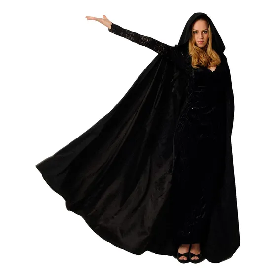 Disfraz Cosplay Capa Con Capucha Capa De Halloween 170 Cm