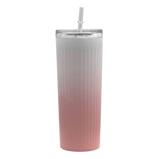 Vaso Termico Acero Inoxidable 600ml Tapa Popote Doble Capa Vaso Termico Acero Inoxidable 600ml Tapa Popote Doble Capa