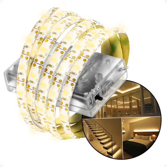 Fita Led Rgb 120 Leds Para Quarto Sala Autoadesiva 2 Metros Luz Branco-quente Tensão De Operação 5v 127v