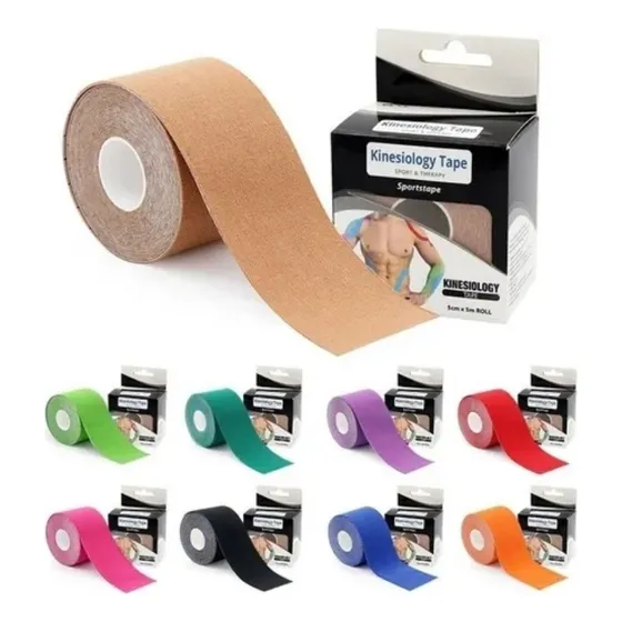 Cintas adhesivas de kinesiología para vendajes para dolor muscular, varios colores