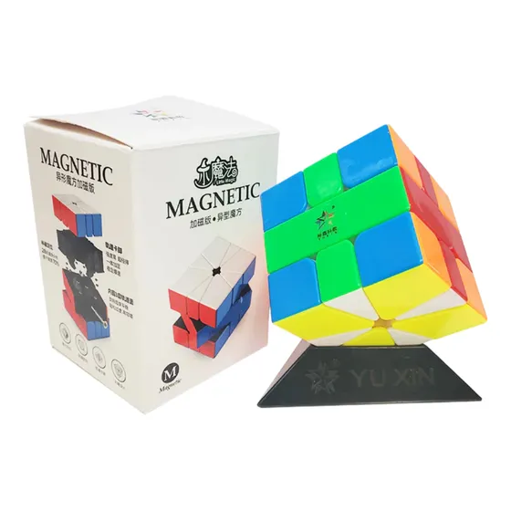 Cubo mágico Yuxin Little Magic Square-1 con estructura magnética sin pegatinas