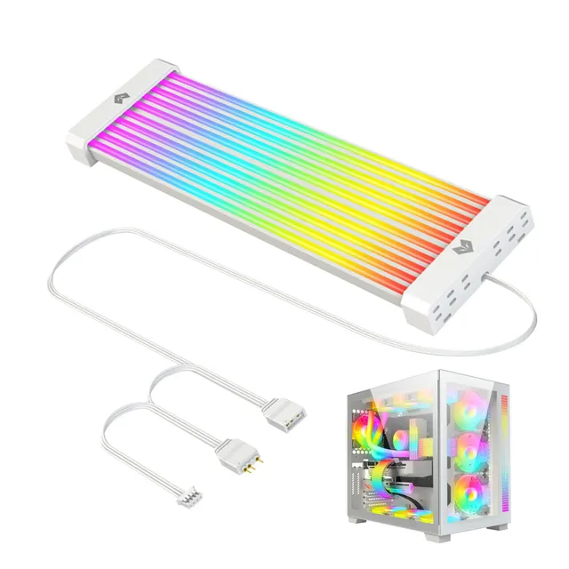 Pc Cables Rgb Cable De Psu Sincronizado Light Up Led Strip S