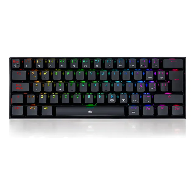 Teclado Redragon Dragonborn K630rgb Mecanico Cafe Español Color del teclado Negro Idioma Español Latinoamérica