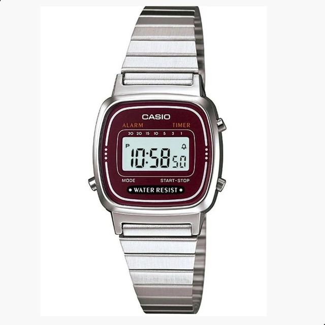 Relógio Casio Feminino Vintage Prata Tamanho Mini Original Relógio Casio Feminino Vintage Prata Tamanho Mini Original