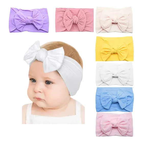 Kit 7 Lacinhos De Bebê Na Faixinha Meia De Seda + 2 Brindes