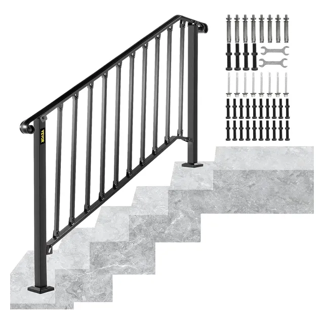 Vevor Barandal De Pasamanos De Escaleras 4 O 5 Pasos Hierro