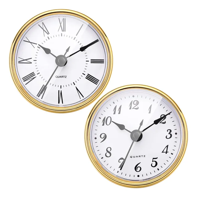 Outus 2 Pieza Reloj Blanco 2.8  Inserto Cuarzo Numero Romano