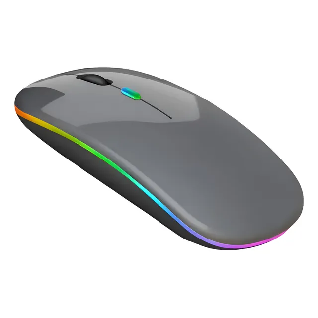Mouse Inalámbrico Recargable Bluetooth Led Rgb Pc Tablet