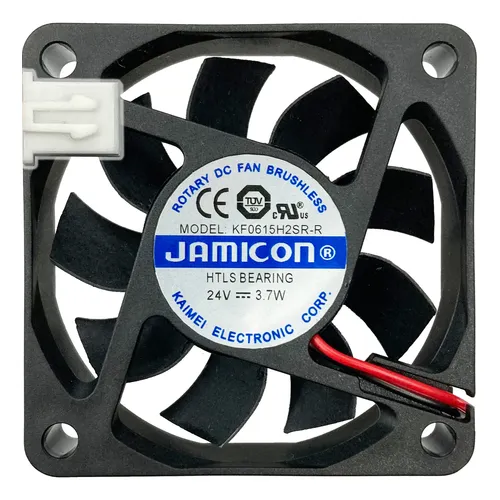 Cooler KF0615H2SR-R 24V 3.7W 0.15A 2 Fios 2 Pinos 60X60X15MM