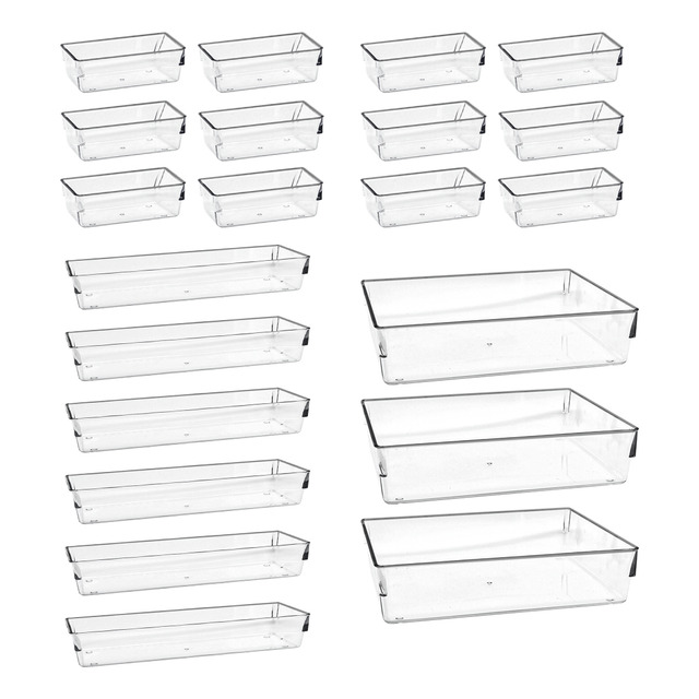 21 Organizador Acrílico Gavetas Organizador De Maquiagem Porta Talheres Sob Medida Separad...