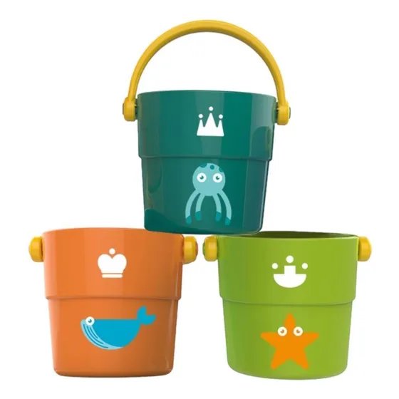 Juego De Baldes Para Niños X3 Huanger
