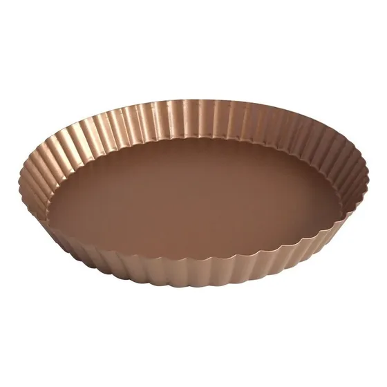 Molde Tartera Hudson 1 Pieza Antiadherente 28 Cm Color Total cobre Modelo MTAF03