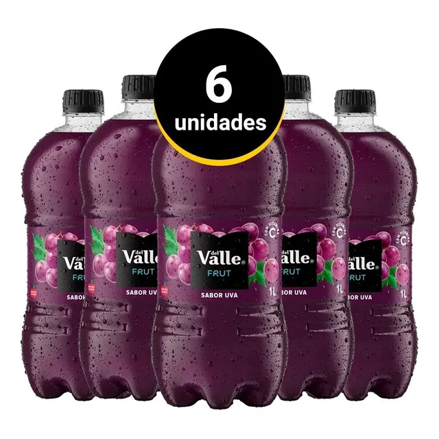 Suco Del Valle Frut Uva 1 L - 6 Unidades