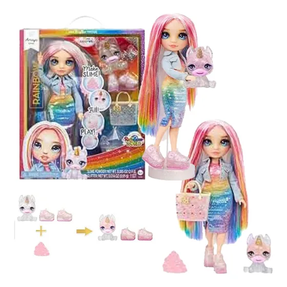 Rainbow High Amaya Con Slime Y Mascota Em