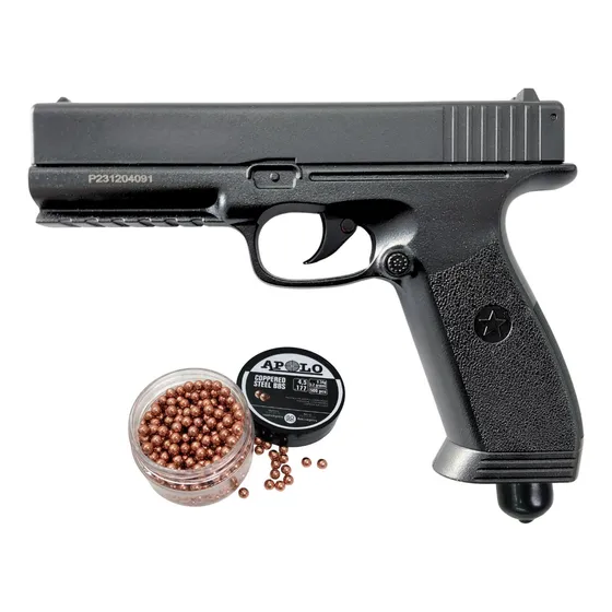 Pistola Co2 Beretta Glock Colt 1911 Balines Acero Bulk Drago