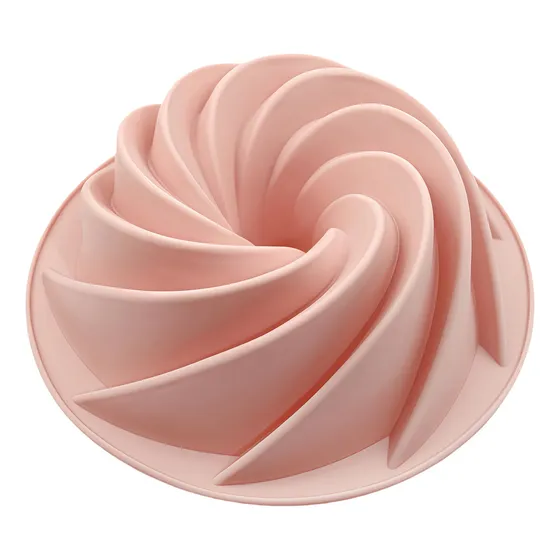 Molde De Silicón Redondo Espiral Antiadherente Molde Rosca Molde Para Horneo