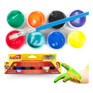 Tinta Guache Radex Em 6 Cores Vibrantes Crie Com Facilidade Tinta Guache Radex Em 6 Cores Vibrantes Crie Com Facilidade