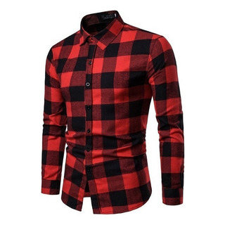 Camisa De Franela Tipo Bufanda De Manga Larga Para Hombre Camisa De Franela Tipo Bufanda De Manga Larga Para Hombre