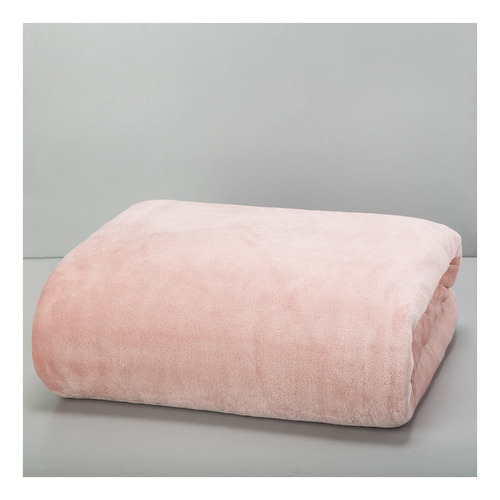 Frazada Arredo Baby Skin queen color rosa con diseño liso