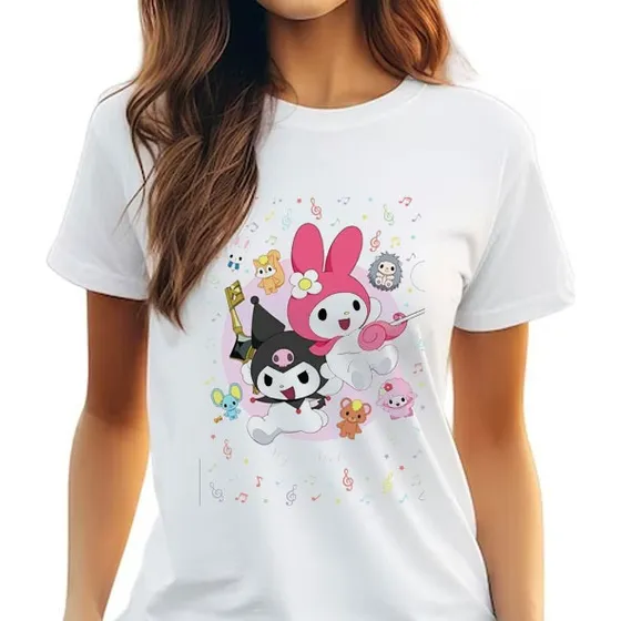 Franelas Camisetas Kuromi Hello Kitty Kawaii Keroppi