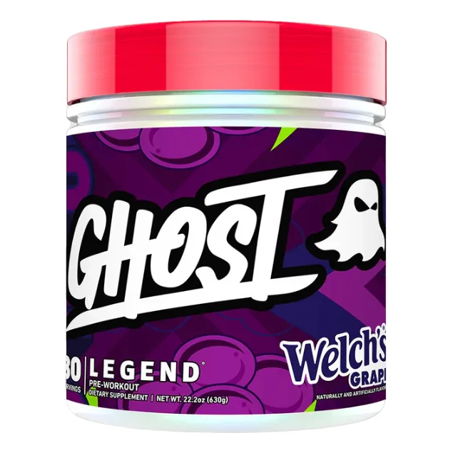 Pre Workout Ghost Legend 30 Serv 300mg Caffeine Welch Grape