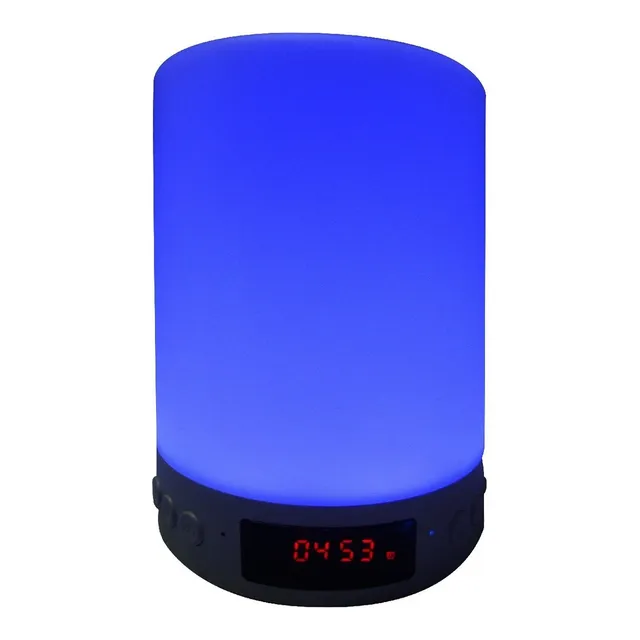 Bocina Lámpara De Mesa Bluetooth Led Touch