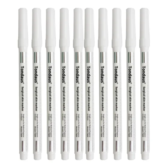Caneta Marcação Sobrancelha Cor Branca Ponta 1.0mm Ts05 10un