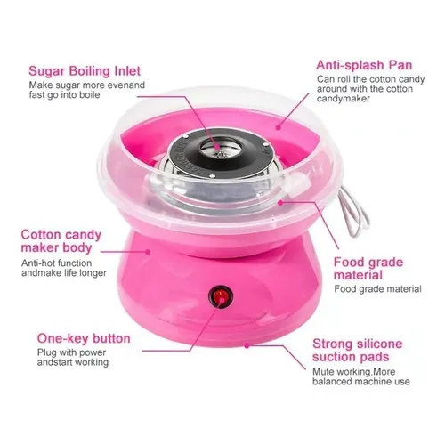 Máquina de algodón de azúcar Genérica Cotton candy manufacturer-color brown-220v-eu plug - 220V