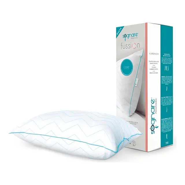Sognare almohada fussion tamaño estándar relleno firme lavable e hipoalergénica anti ácaros