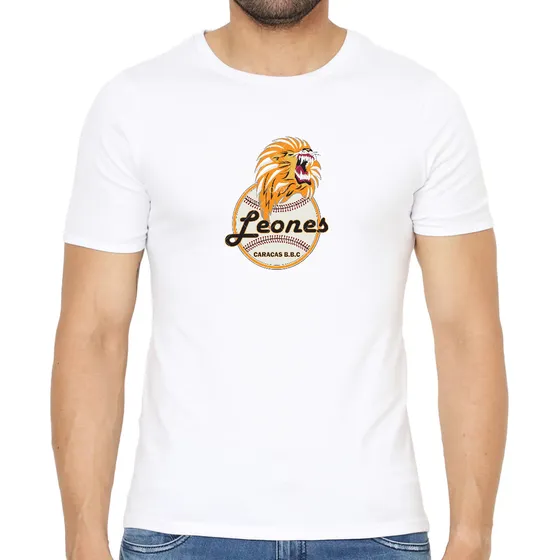 Franela Leones Del Caracas Ovejita 100% Algodón S M L Xl