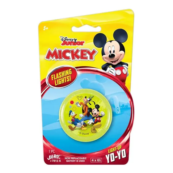 Juego Yoyo Con Luces Disney Junior Brillantina Infantil Color Mickey Mouse
