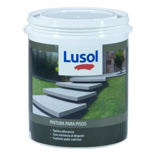 Lusol Pintura Para Pisos Alta Resistencia X 4 Lt Color Rojo Oxido