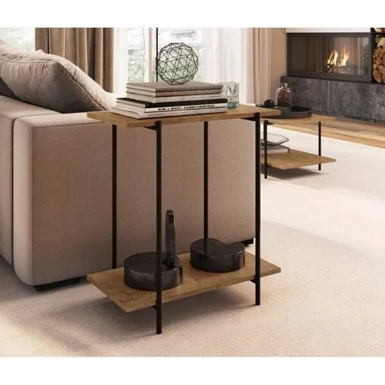 Mesa Lateral Sofá Artesano Vernont Dhwt